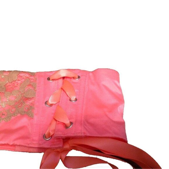 NWT VS Waist Cincher Garter M/L Satin/Lace - Picture 6 of 9